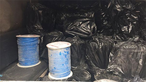 material explosivo encontrado en la casa del terrorista Detenido en Líbano un proveedor de explosivos a un grupo terrorista